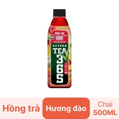 Hồng trà Tea365 hương đào 500ml