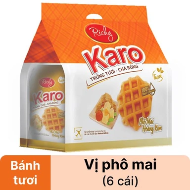 Bánh trứng phô mai Karo Richy túi 156g