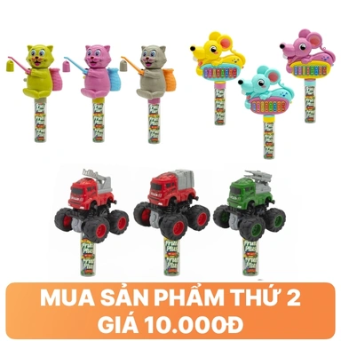 Kẹo đồ chơi LaLe hương trái cây bộ 9g