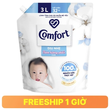 Nước xả cho bé Comfort dịu nhẹ túi 3 lít