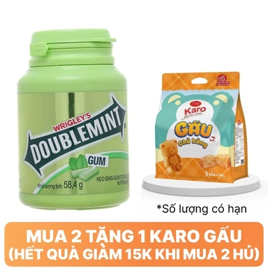 Kẹo gum DoubleMint bạc hà 58.4g