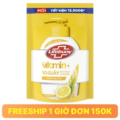 Nước rửa tay Lifebuoy khử mùi chanh túi 400ml