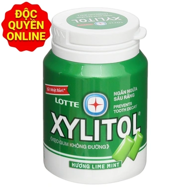 Kẹo gum Lotte Xylitol Lime Mint 55.1g