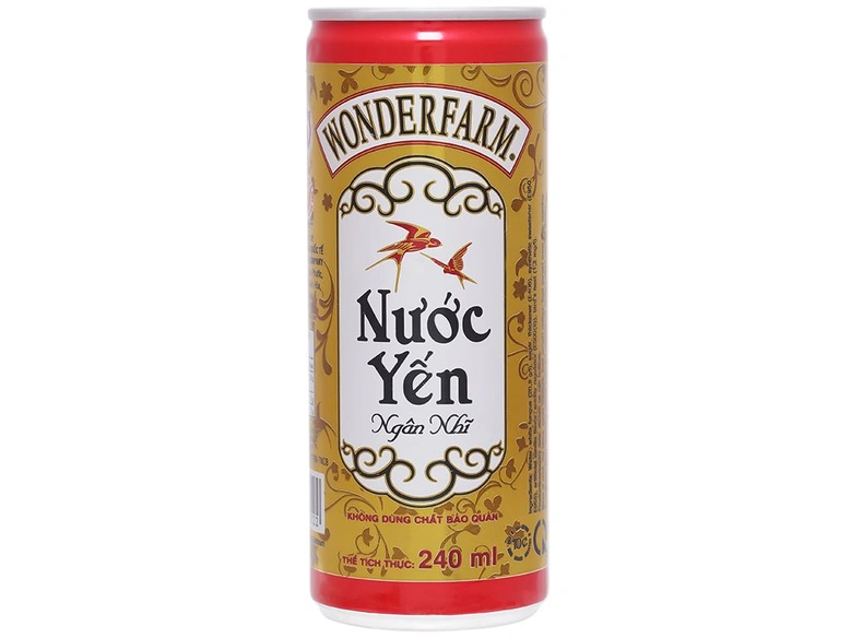 Lon nước yến ngân nhĩ Wonderfarm 240ml