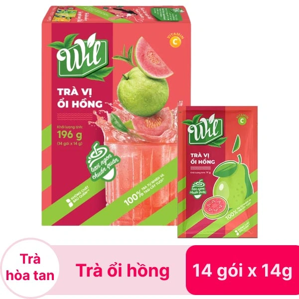 Trà ổi hồng Wil hộp 196g