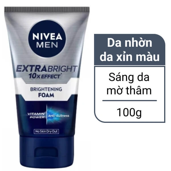 Sữa rửa mặt Nivea sáng da 100g