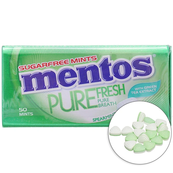 Kẹo không đường spearmint Mentos 35g