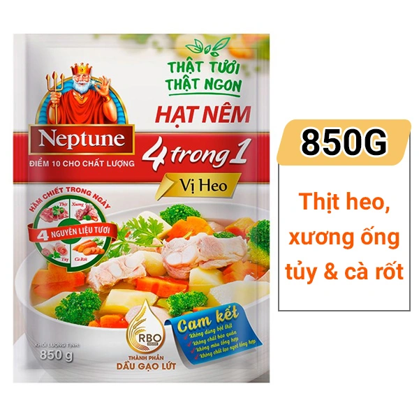 Hạt nêm Neptune vị heo 850g