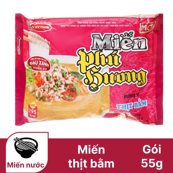 Miến Phú Hương thịt bằm 55g
