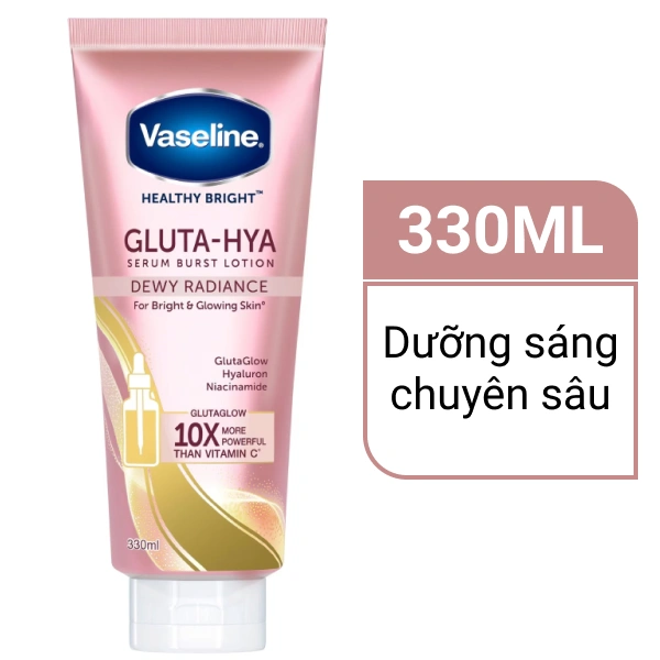 Sữa dưỡng thể ban đêm Vaseline Dewy Radiance 330ml