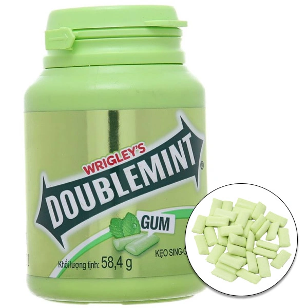 Kẹo gum DoubleMint bạc hà 58.4g