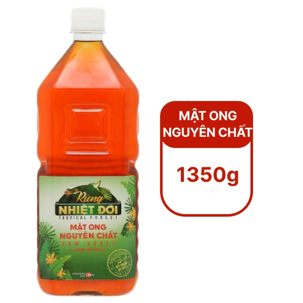 Mật ong nguyên chất Rừng Nhiệt Đới chai 1.35kg