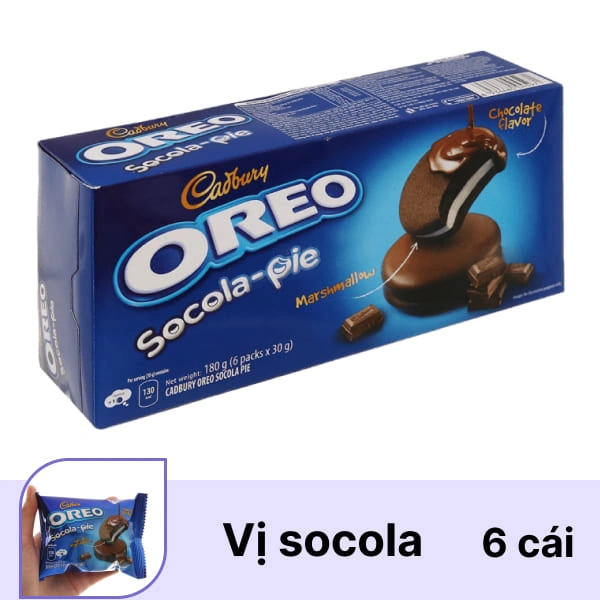 Bánh Oreo Cadbury socola 180g