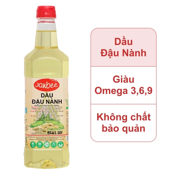 Dầu đậu nành Janbee 1 lít
