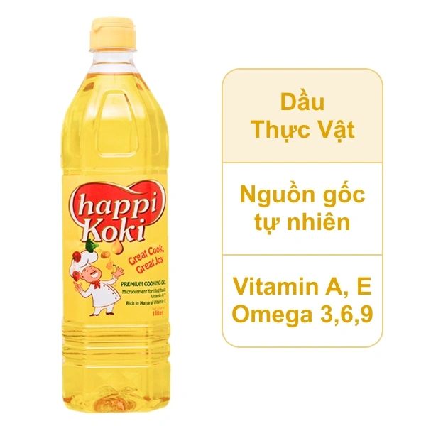 Dầu ăn Happi Koki 1 lít