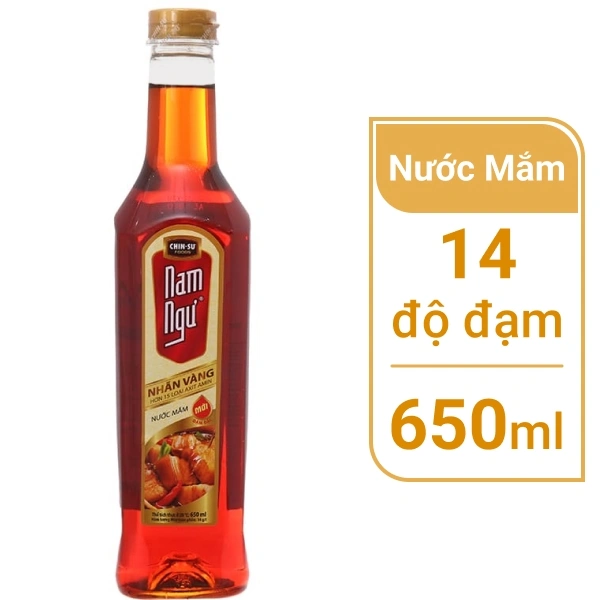 Nước mắm Nam Ngư nhãn vàng 650ml