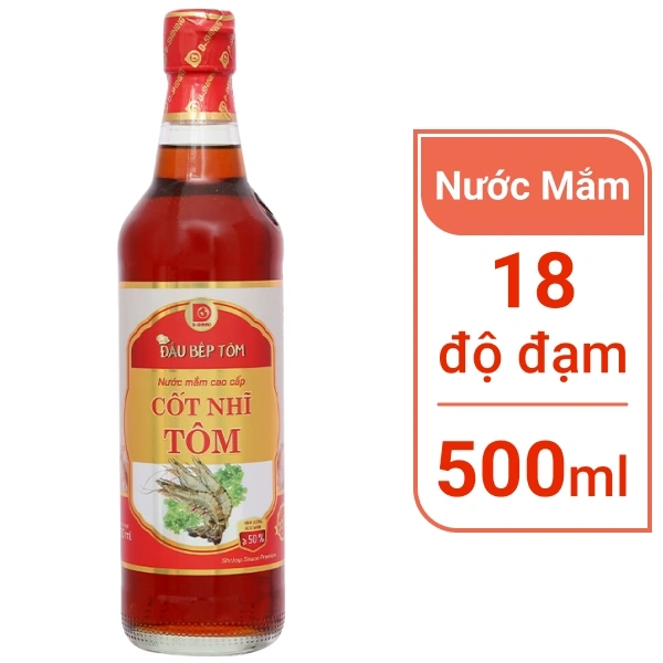 Nước mắm cốt nhĩ tôm Đầu Bếp Tôm 500ml