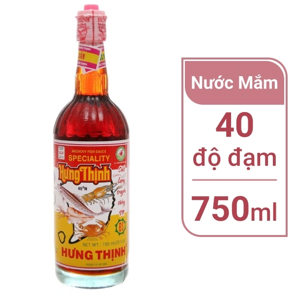Nước mắm cá cơm Hưng Thịnh 750ml