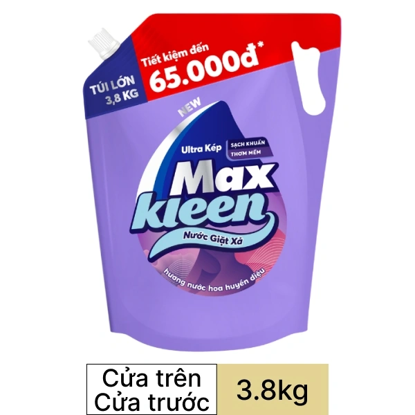 Nước giặt xả MaxKleen hương huyền diệu 3.8kg