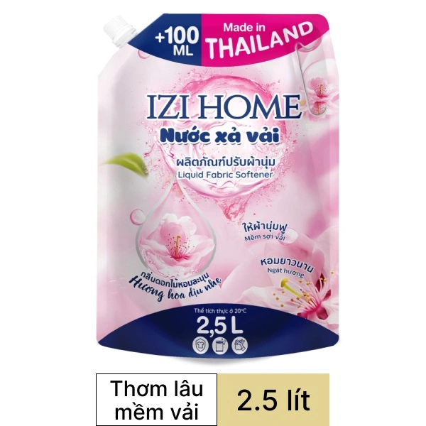 Nước xả IZI HOME dịu nhẹ 2.5 lít