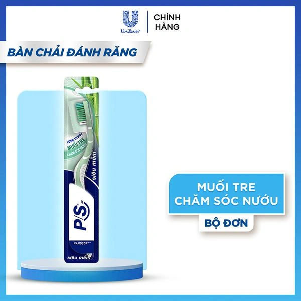 Bàn chải P/S muối tre chăm sóc nướu