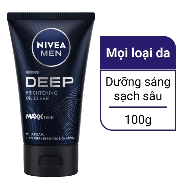 Sữa rửa mặt Nivea Men dưỡng sáng da 100g