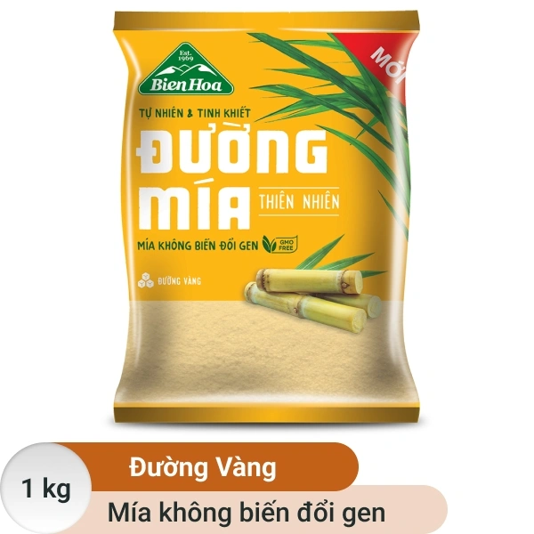 Đường mía thiên nhiên Biên Hòa gói 1kg