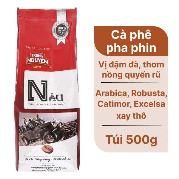 Cà phê Trung Nguyên Nâu sức sống đại ngàn 500g