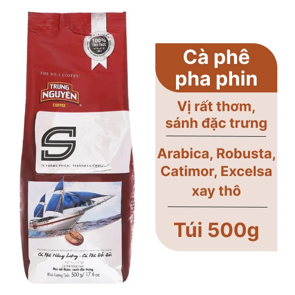 Cà phê Trung Nguyên S chinh phục thành công 500g