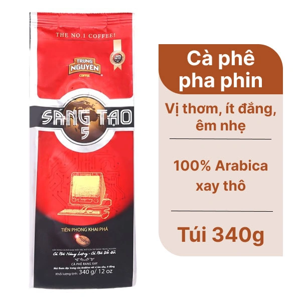 Cà phê Trung Nguyên sáng tạo 5 340g