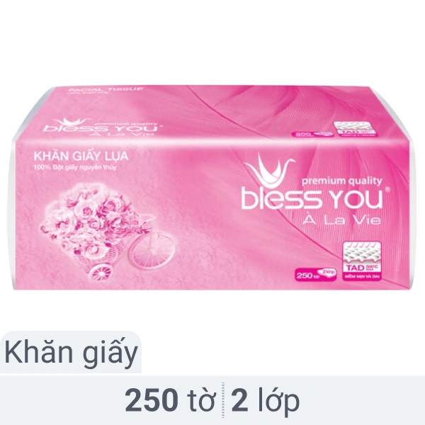 Khăn giấy Bless You À La Vie 2 lớp 250 tờ