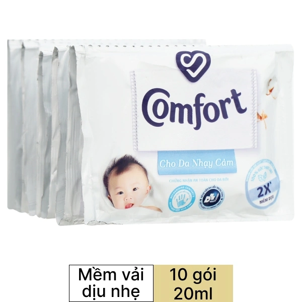 Nước xả cho bé Comfort mềm dịu 10 góix20ml