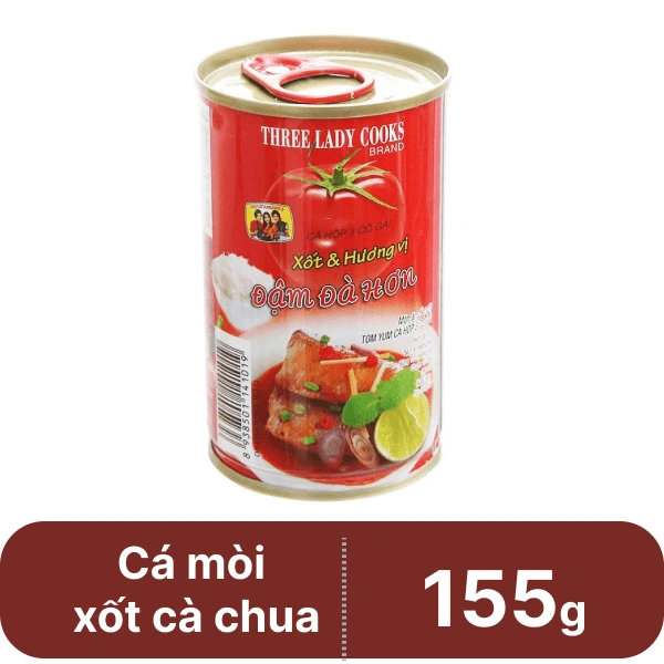 Cá mòi xốt cà chua 3 Cô Gái 155g