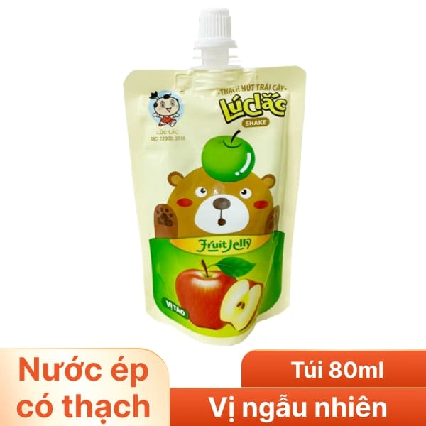 Nước trái cây có thạch Lúc Lắc túi 80ml