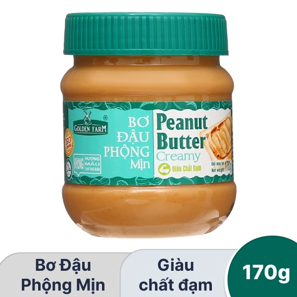 Bơ đậu mịn Golden Farm 170g