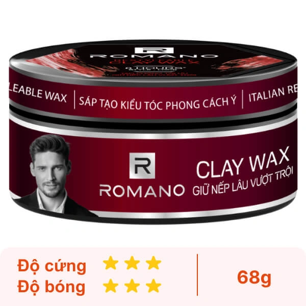 Sáp vuốt tóc Romano Clay Wax 68g