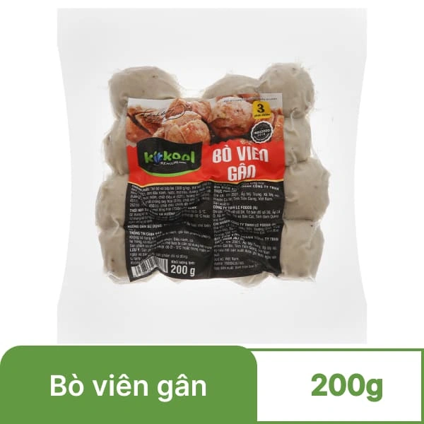 Bò viên gân Kitkool gói 200g
