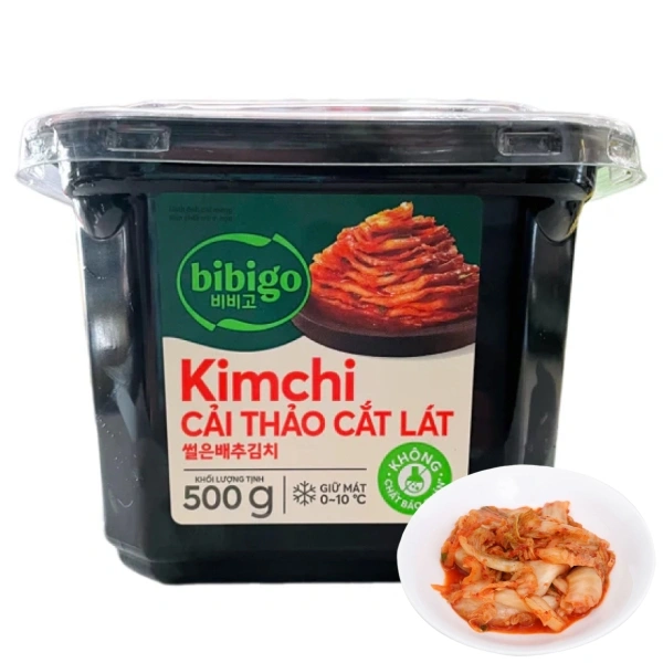 Kim chi cải thảo cắt lát Bibigo hộp 500g