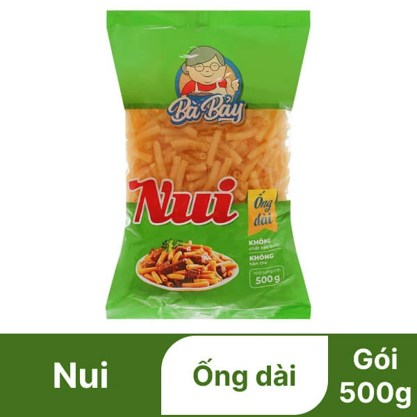 Nui ống dài Bà Bảy gói 500g
