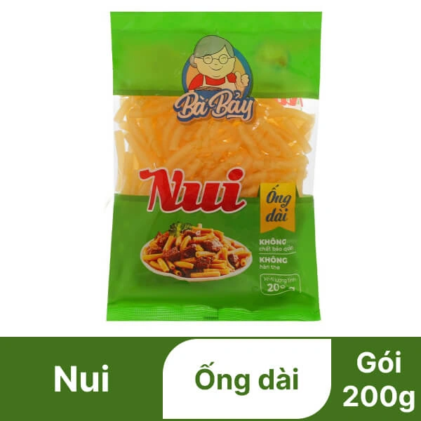 Nui ống dài Bà Bảy gói 200g