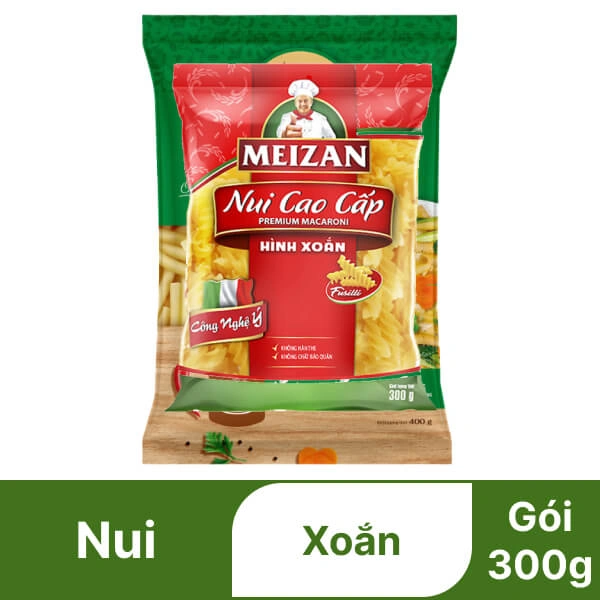 Nui xoắn cao cấp Meizan gói 300g