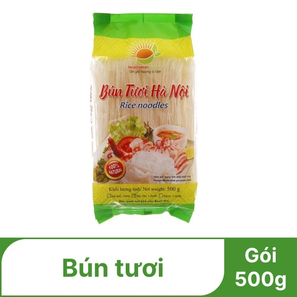 Bún tươi Hà Nội Nhật Minh gói 500g