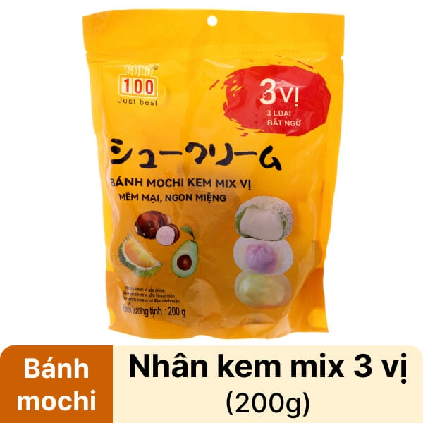 Bánh mochi kem mix vị GOLD100 gói 200g