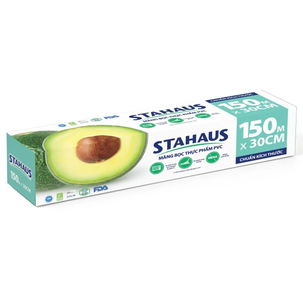 Màng bọc thực phẩm PVC STAHAUS 150m x 30cm