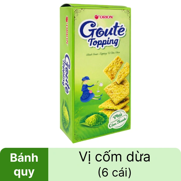 Bánh quy vị cốm dừa Gouté hộp 111.6g