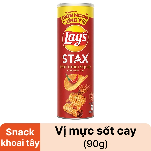 Snack vị mực cay Lay's Stax 90g