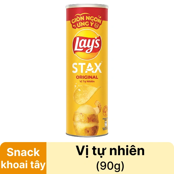 Snack vị tự nhiên Lay's Stax 90g
