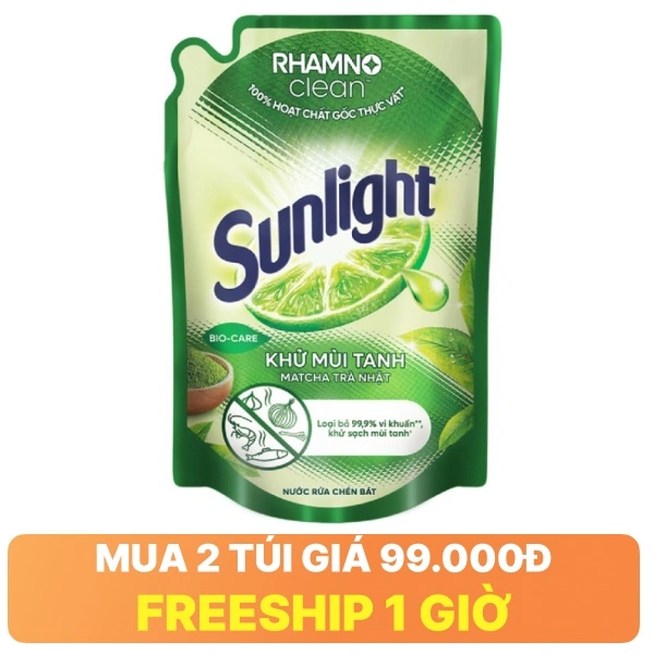 Nước rửa chén Sunlight matcha 1.9 lít