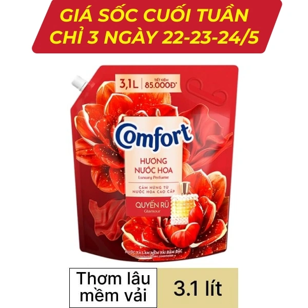 Nước xả Comfort quyến rũ 3.1 lít