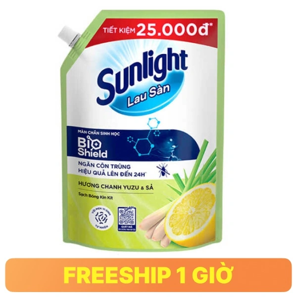 Nước lau sàn Sunlight chanh sả 2kg
